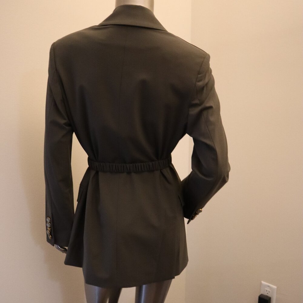Veronica Beard Hutchinson Dickey Blazer Army Green Jacket Oversize Fit New Tags - Picture 3 of 9